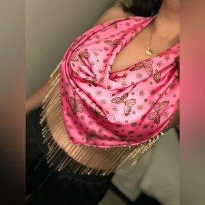 Urban outfitters tassel chain bandana